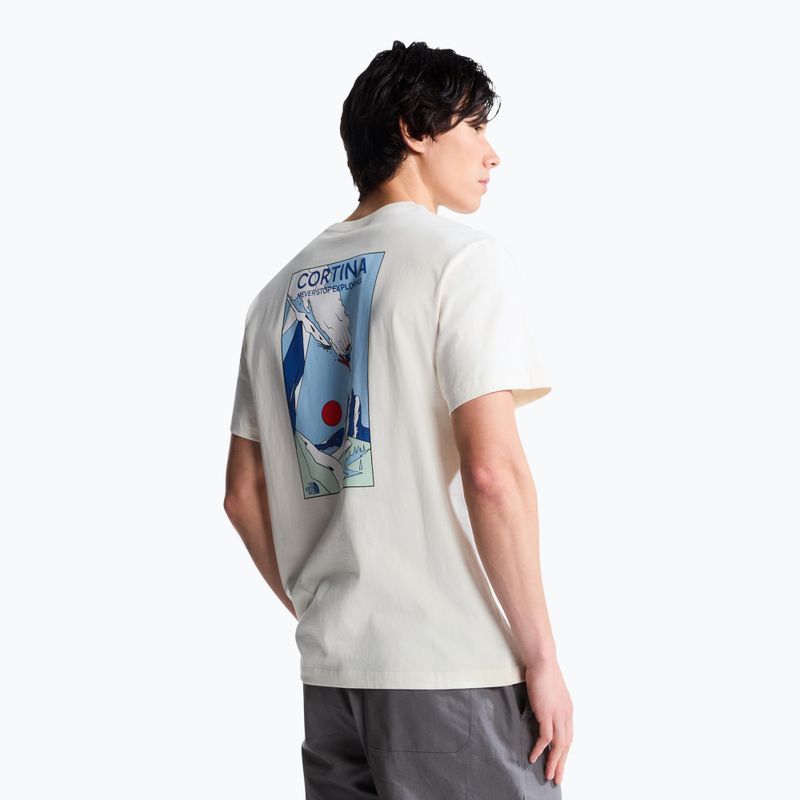 Tricou de trekking pentru bărbați The North Face Mountain Celebration Regular white dune 3