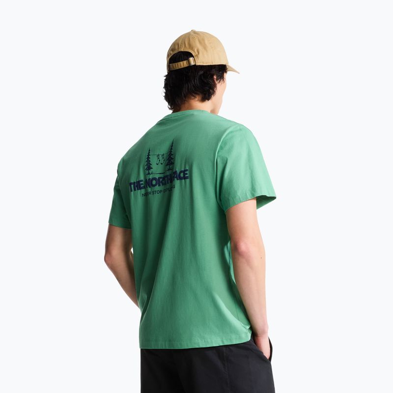 Tricou pentru bărbați The North Face Camping Relaxed dimmed algae 3