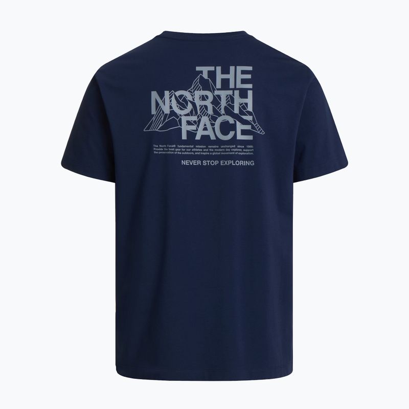Tricou de trekking pentru bărbați The North Face Moutain Sketch Regular summit navy 6