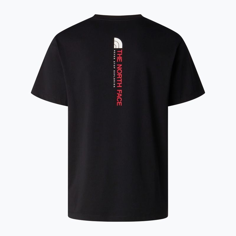 Tricou trekking pentru bărbați The North Face Vertical Regular tbf black 5