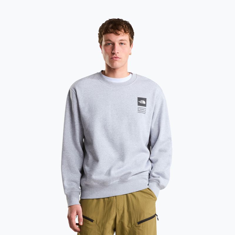 Bluză The North Face Celebration Relaxed Crew Graphic tnf light grey heather 4