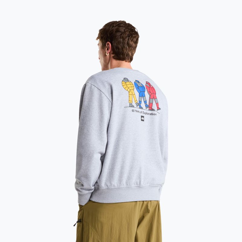 Bluză The North Face Celebration Relaxed Crew Graphic tnf light grey heather 8