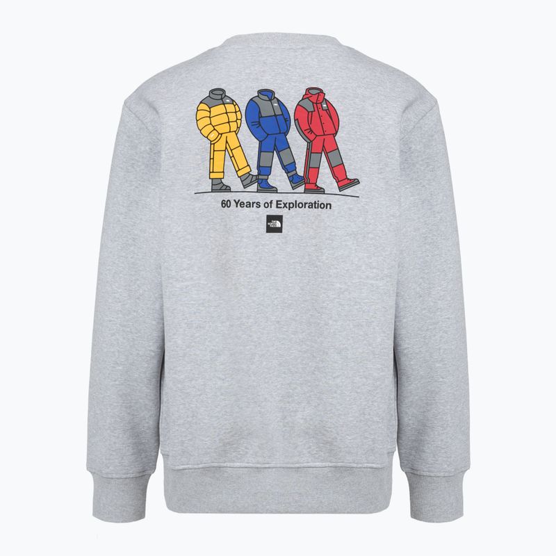 Bluză The North Face Celebration Relaxed Crew Graphic tnf light grey heather 2