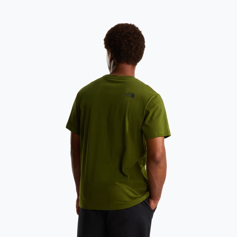 Tricou pentru bărbați The North Face Mountain Logo Relaxed woodland green 3