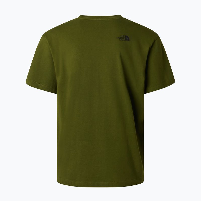 Tricou pentru bărbați The North Face Mountain Logo Relaxed woodland green 6