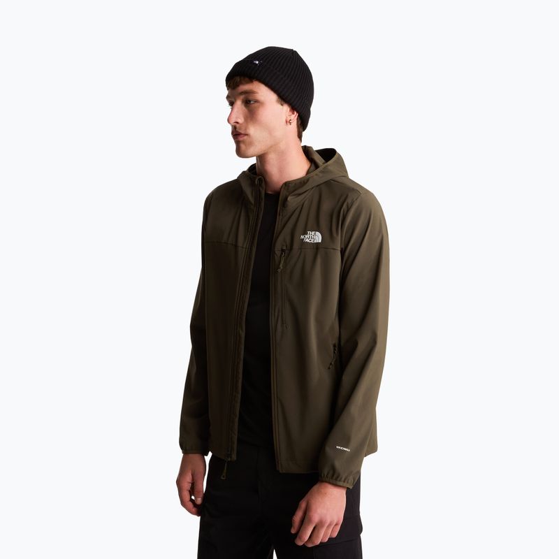 Geacă softshell pentru bărbați The North Face Nimble Hoodie 2 new taupe green 5