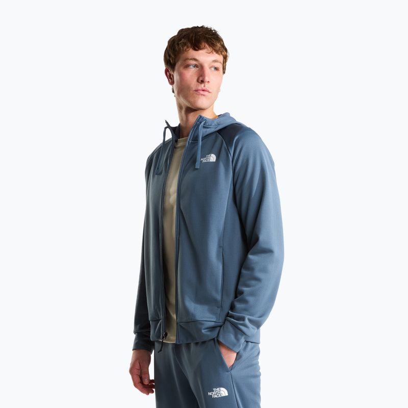 Bluză pentru bărbați The North Face Reaxion 2.0 Hooded Full Zip granite grey dark heather 4