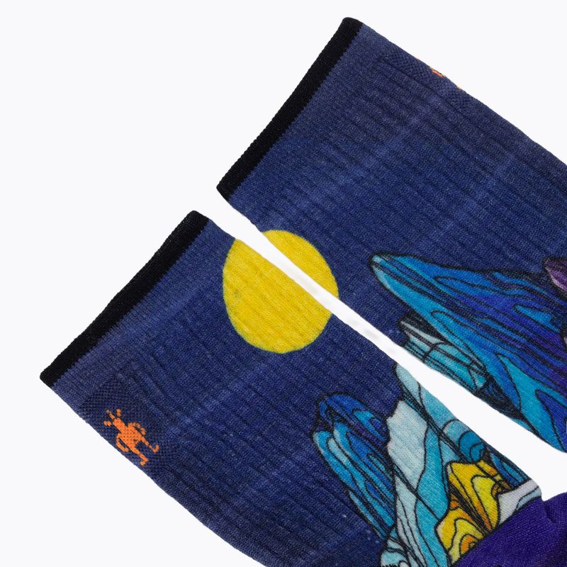 Șosete Smartwool Hike Mountain Lake Print Crew deep navy 3