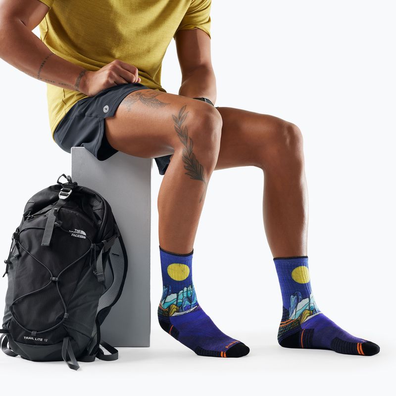 Șosete Smartwool Hike Mountain Lake Print Crew deep navy 2