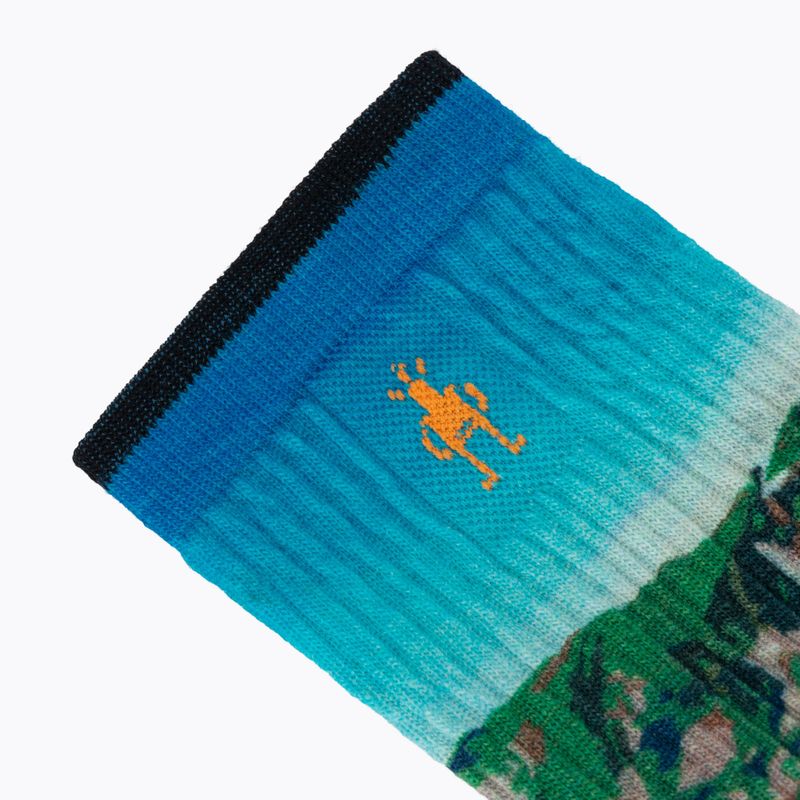 Șosete pentru femei Smartwool Hike Mountain Lake Print Crew capri 3