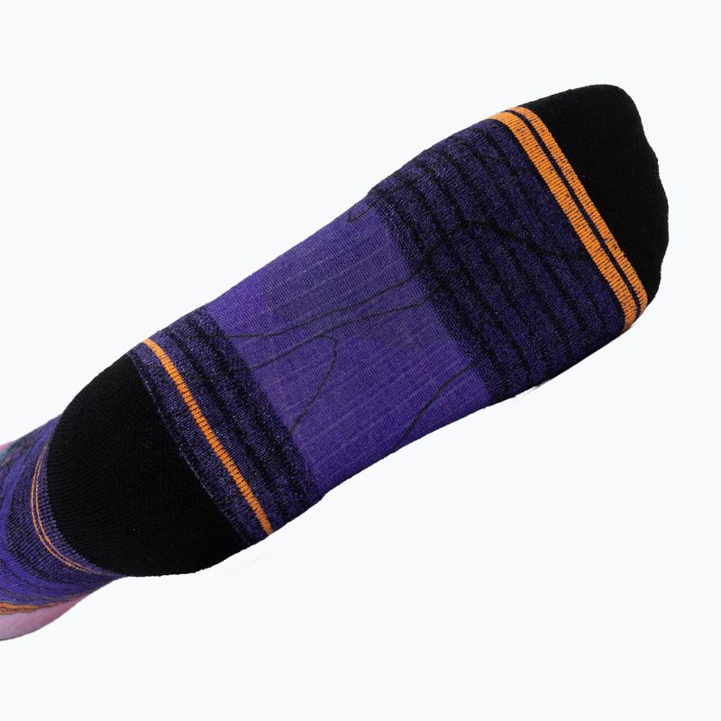 Șosete pentru femei Smartwool Hike Mountain Sunrise Print Crew deep navy 5