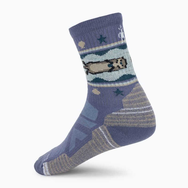 Șosete damă Smartwool Hike Otter Float Crew nightfall blue 2