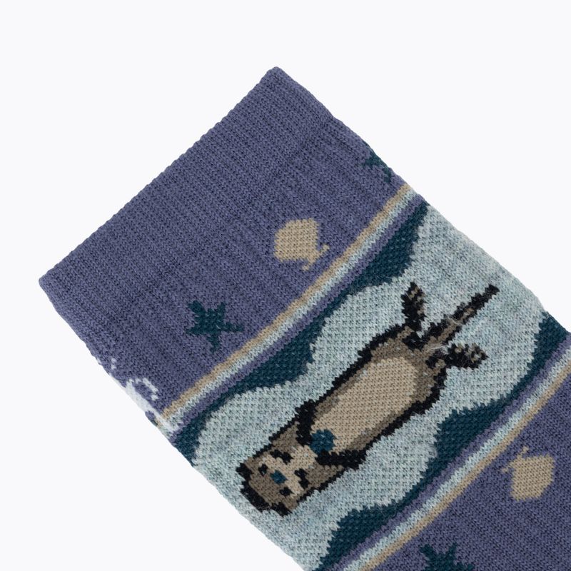 Șosete damă Smartwool Hike Otter Float Crew nightfall blue 3