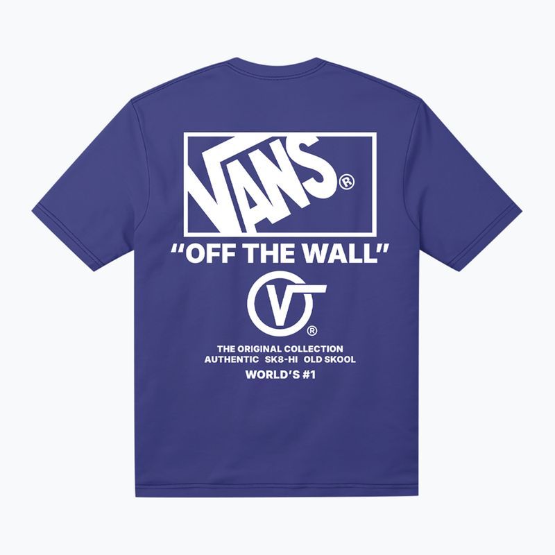 Tricou pentru bărbați Vans Stacked Hi Tee royal cobalt 2