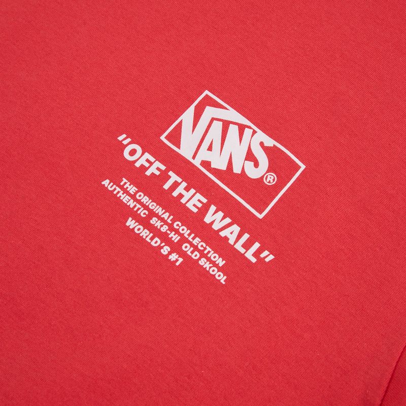 Tricou pentru bărbați Vans Stacked Hi Tee crimson haze 3