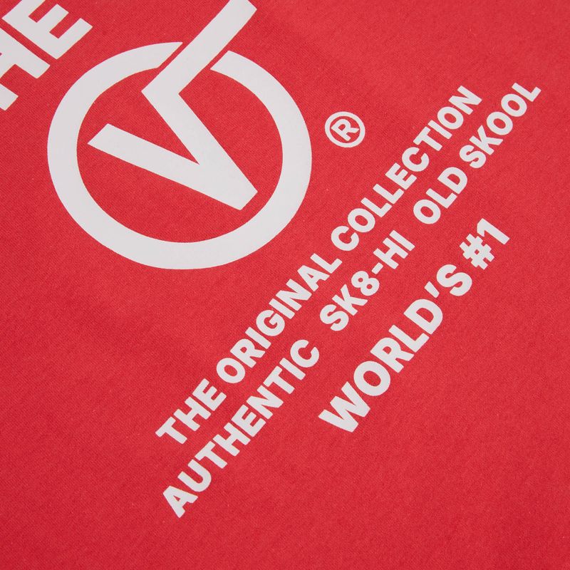 Tricou pentru bărbați Vans Stacked Hi Tee crimson haze 4