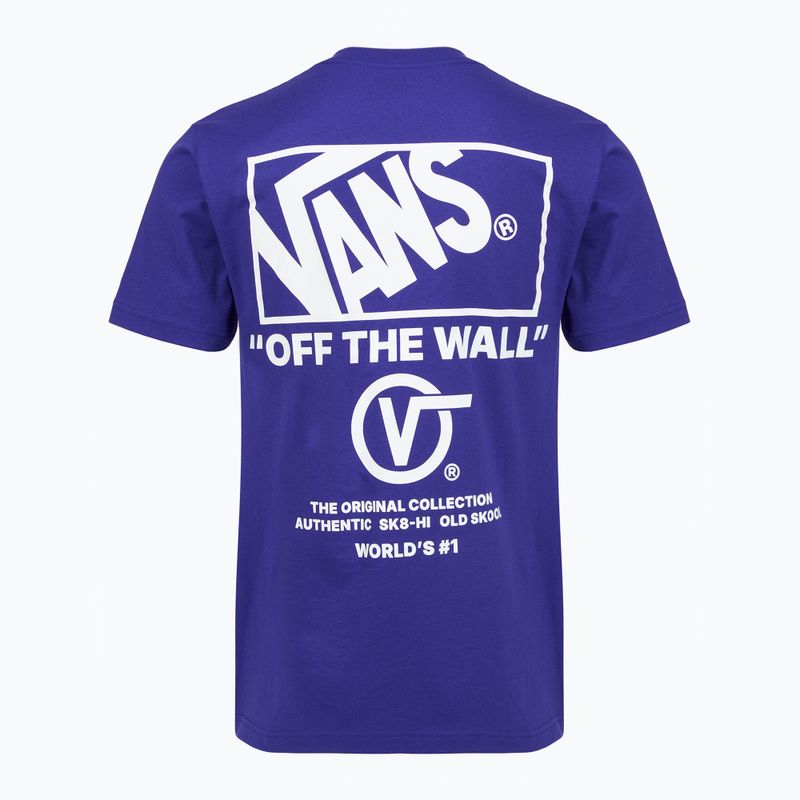 Tricou pentru bărbați Vans Stacked Hi Tee royal cobalt 2