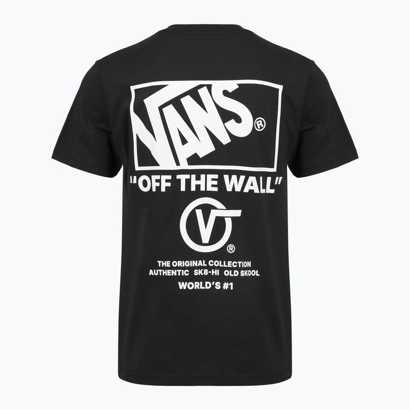Tricou pentru bărbați Vans Stacked Hi Tee black/white 2