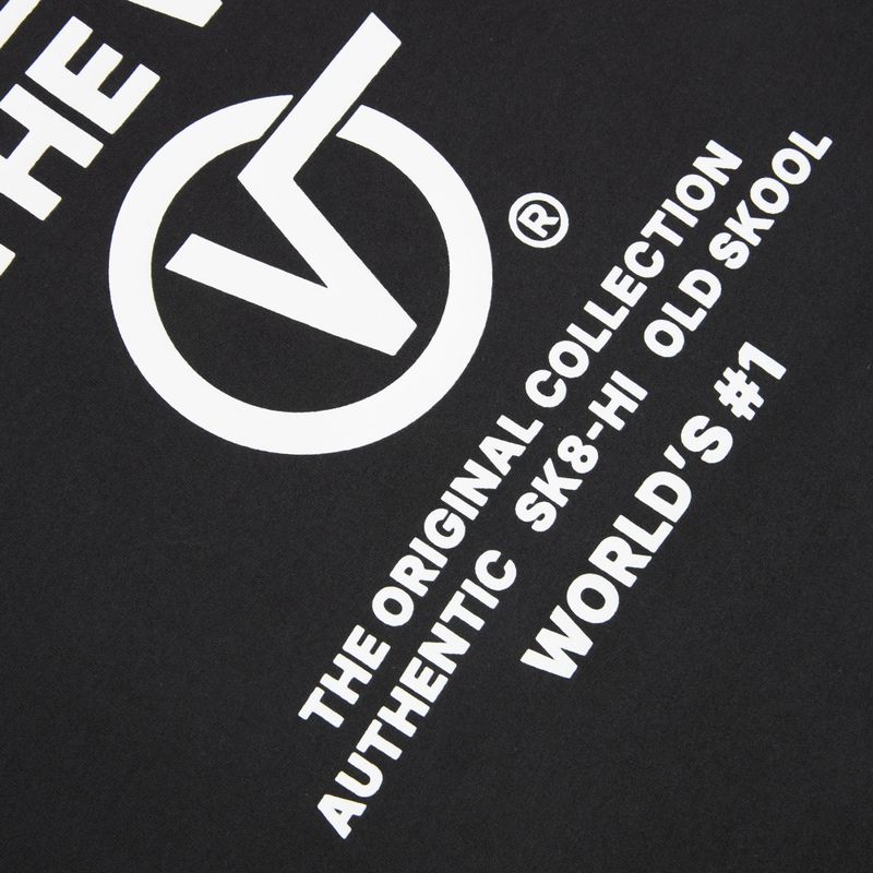 Tricou pentru bărbați Vans Stacked Hi Tee black/white 4