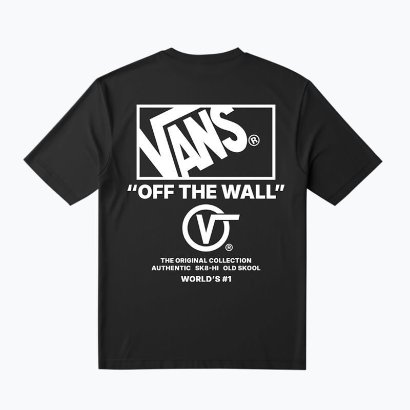 Tricou pentru bărbați Vans Stacked Hi Tee black/white 2