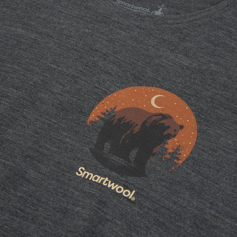 Tricou pentru bărbați Smartwool Lunar Bear Active SS Graphic Tee charcoal heather 3