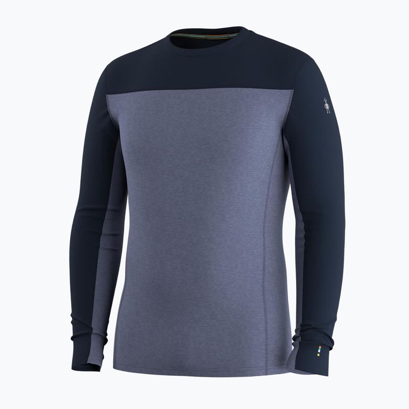 Bluză termoactivă pentru bărbați Smartwool Classic Thermal Merino Base Layer Colorblock Crew Boxed deep navy/nightfall 3