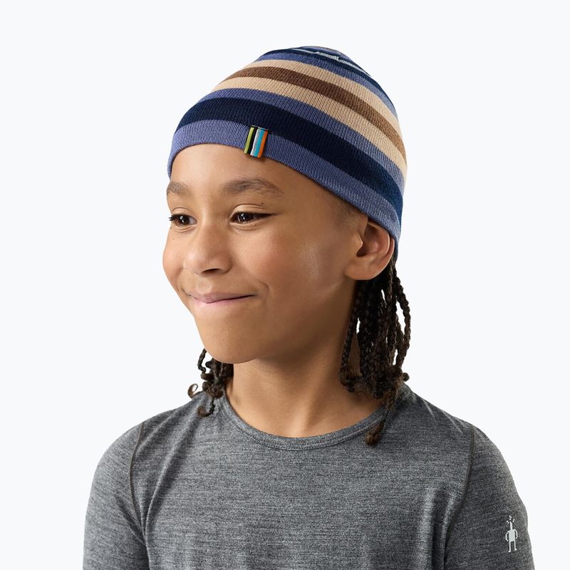 Căciulă de iarnă pentru copii Smartwool Reversible Art Beanie nightfall blue 3
