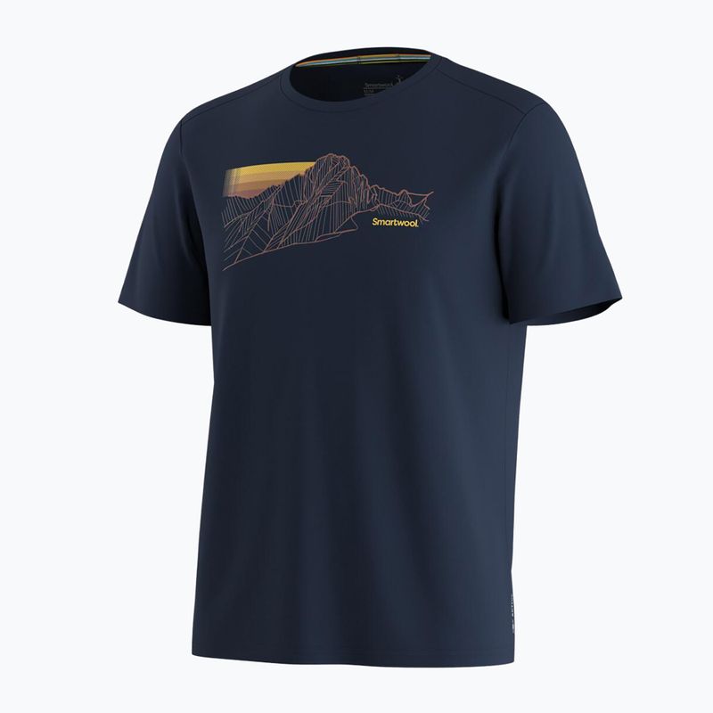 Tricou pentru bărbați Smartwool Alpine Trace Active Graphic Tee SS deep navy 3