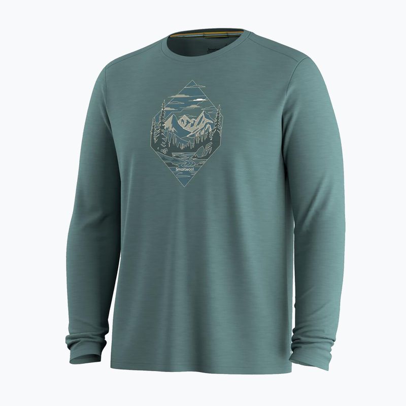 Longsleeve pentru bărbați Smartwool Wander Valley Active Long Sleeve Graphic Tee dusty tea 3