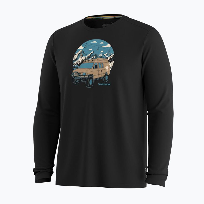 Longsleeve pentru bărbați Smartwool First Chair Pursuit Active LS black 3