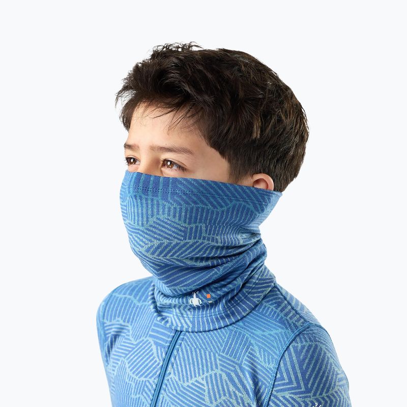 Guler pentru copii Smartwool Thermal Merino indigo linear peaks 2