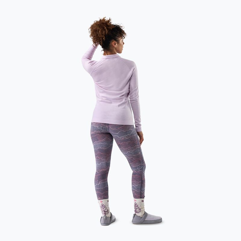 Bluză termoactivă pentru femei Smartwool Classic Thermal Merino Base Layer 1/4 Zip Boxed lavender sky heather 2