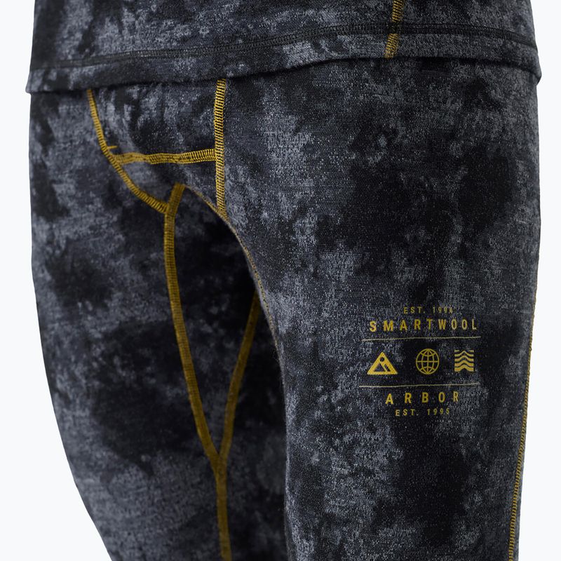 Colanți termoactivi pentru bărbați Smartwool Classic Thermal Merino Base Layer 3/4 Bottom Boxed black tie dye/hny gold 3