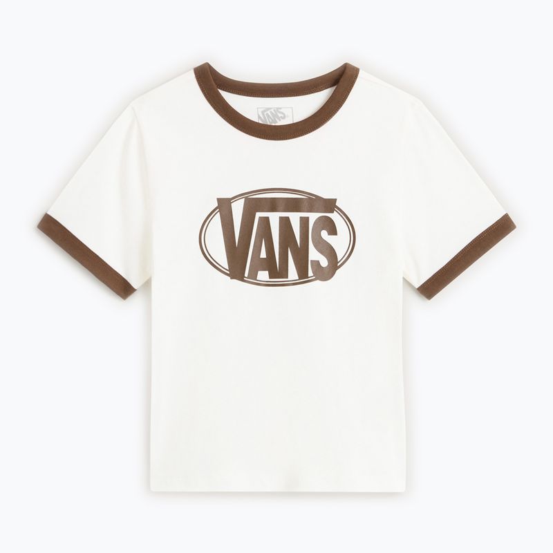 Tricou pentru femei Vans Center Chest Ringer Tee egret