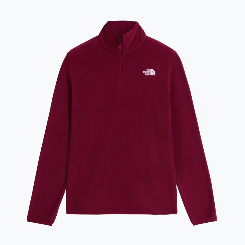 Bluză fleece pentru femei The North Face Glacier Fleece 1/4 Zip burgundy crush 4