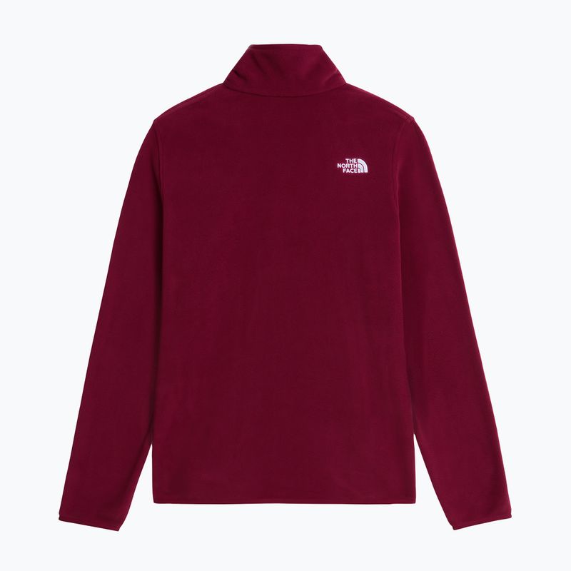Bluză fleece pentru femei The North Face Glacier Fleece 1/4 Zip burgundy crush 5
