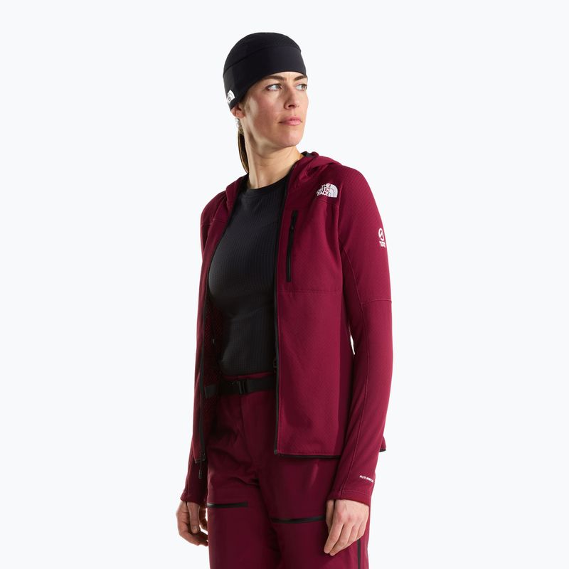 Bluză de trekking pentru femei The North Face Summit Futurefleece Full Zip Hoodie burgundy crush 4