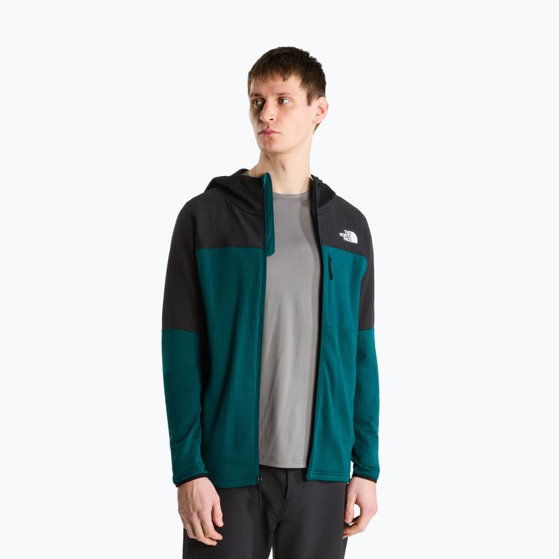 Geacă pentru bărbați The North Face Polartec Powergrid Stormgap Hoodie Pacific Teal/Tnf Black 4