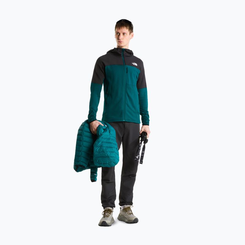 Geacă pentru bărbați The North Face Polartec Powergrid Stormgap Hoodie Pacific Teal/Tnf Black 2