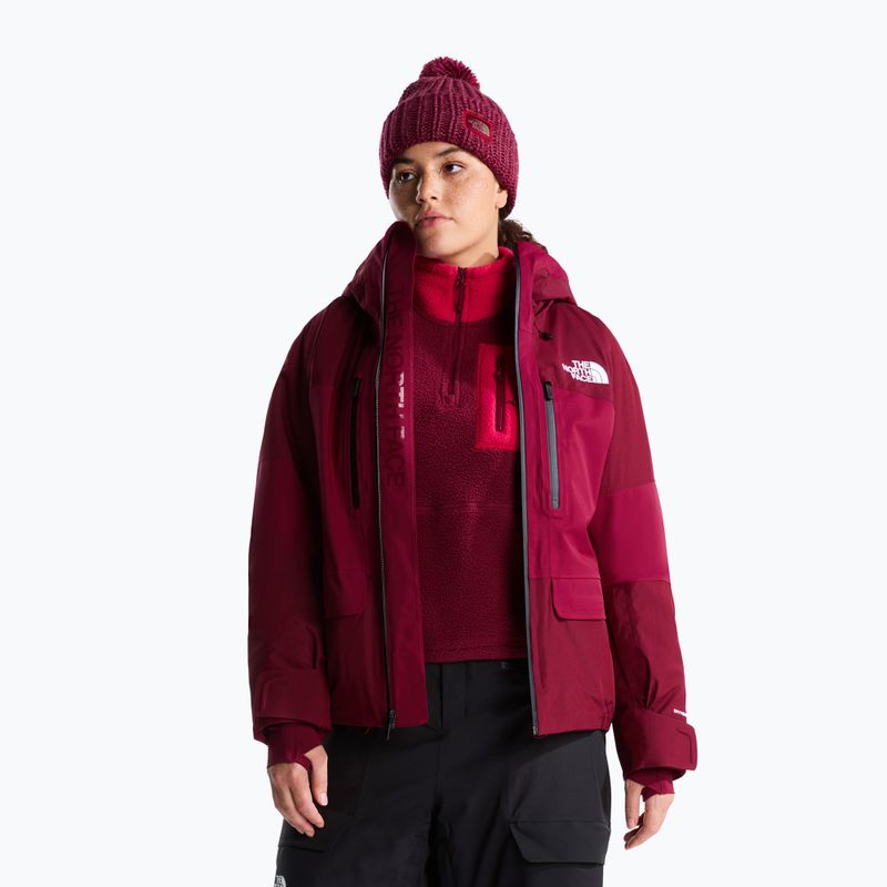 Geacă de schi pentru femei The North Face Powstar burgundy crush 4