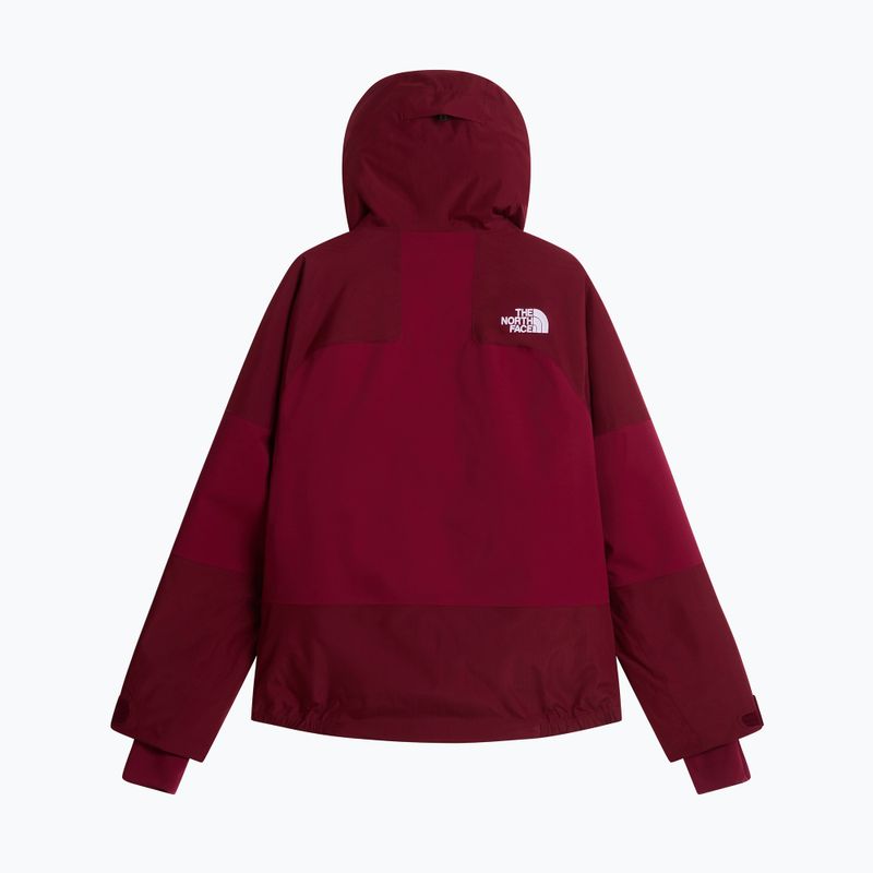 Geacă de schi pentru femei The North Face Powstar burgundy crush 6