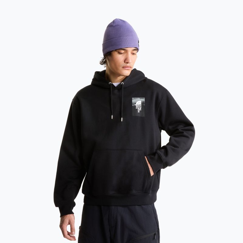 Bluză pentru bărbați The North Face Apex '75 Collage Relaxed Hoodie tnf black
