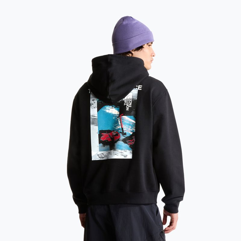 Bluză pentru bărbați The North Face Apex '75 Collage Relaxed Hoodie tnf black 3