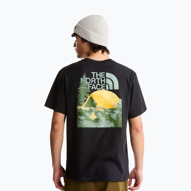 Tricou pentru bărbați The North Face Apex '75 Collage Relaxed Hoodie Tnf Black 3