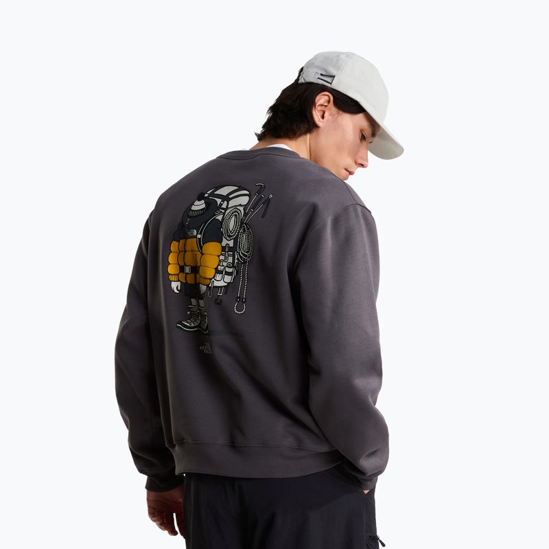 Bluză The North Face Gear Up Get Out RLX SS Tee Graphic anthracite grey 3