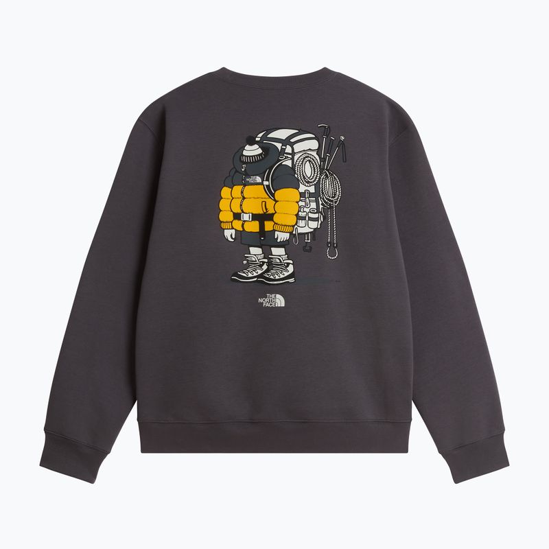 Bluză The North Face Gear Up Get Out RLX SS Tee Graphic anthracite grey 5