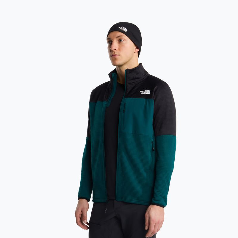 Bluză de trekking pentru bărbați The North Face Polartec Powergrid Stormgap pacific teal/tnf black 4