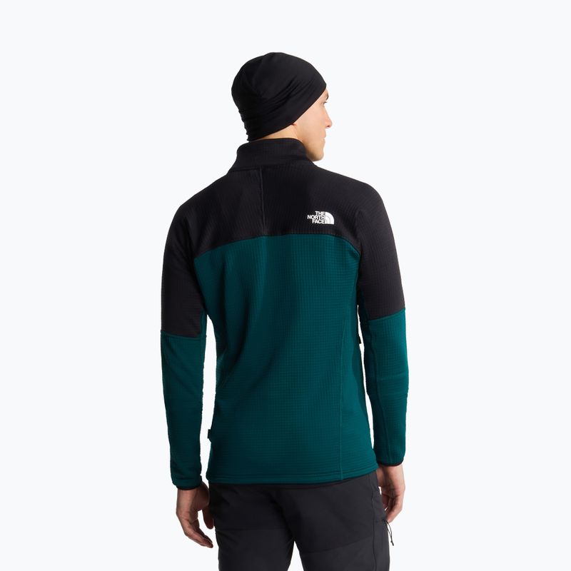 Bluză de trekking pentru bărbați The North Face Polartec Powergrid Stormgap pacific teal/tnf black 3