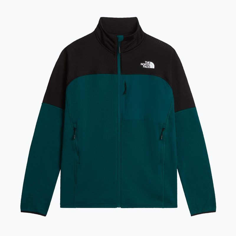 Bluză de trekking pentru bărbați The North Face Polartec Powergrid Stormgap pacific teal/tnf black 5