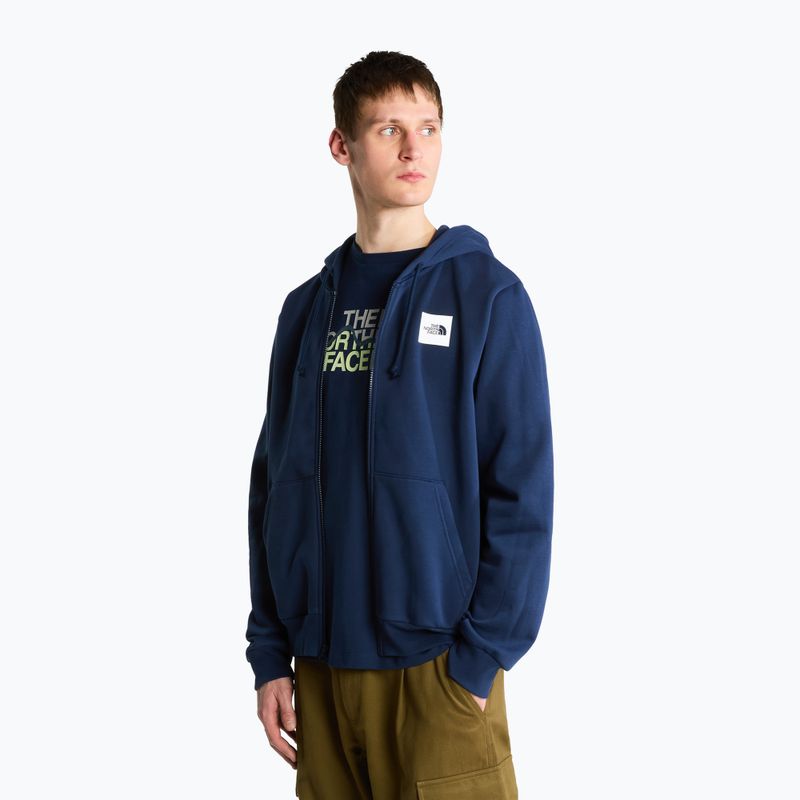 Bluză pentru bărbați The North Face Evo Box Half Dome Regular Full Zip Hoodie summit navy 4